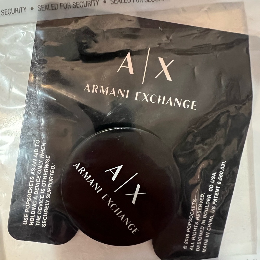 Armani Exchange Black PopSocket